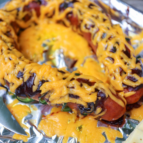 Hasselback Kielbasa