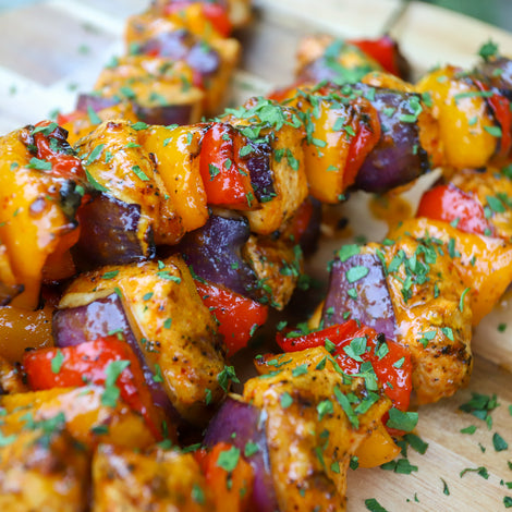 lemon chicken kebabs