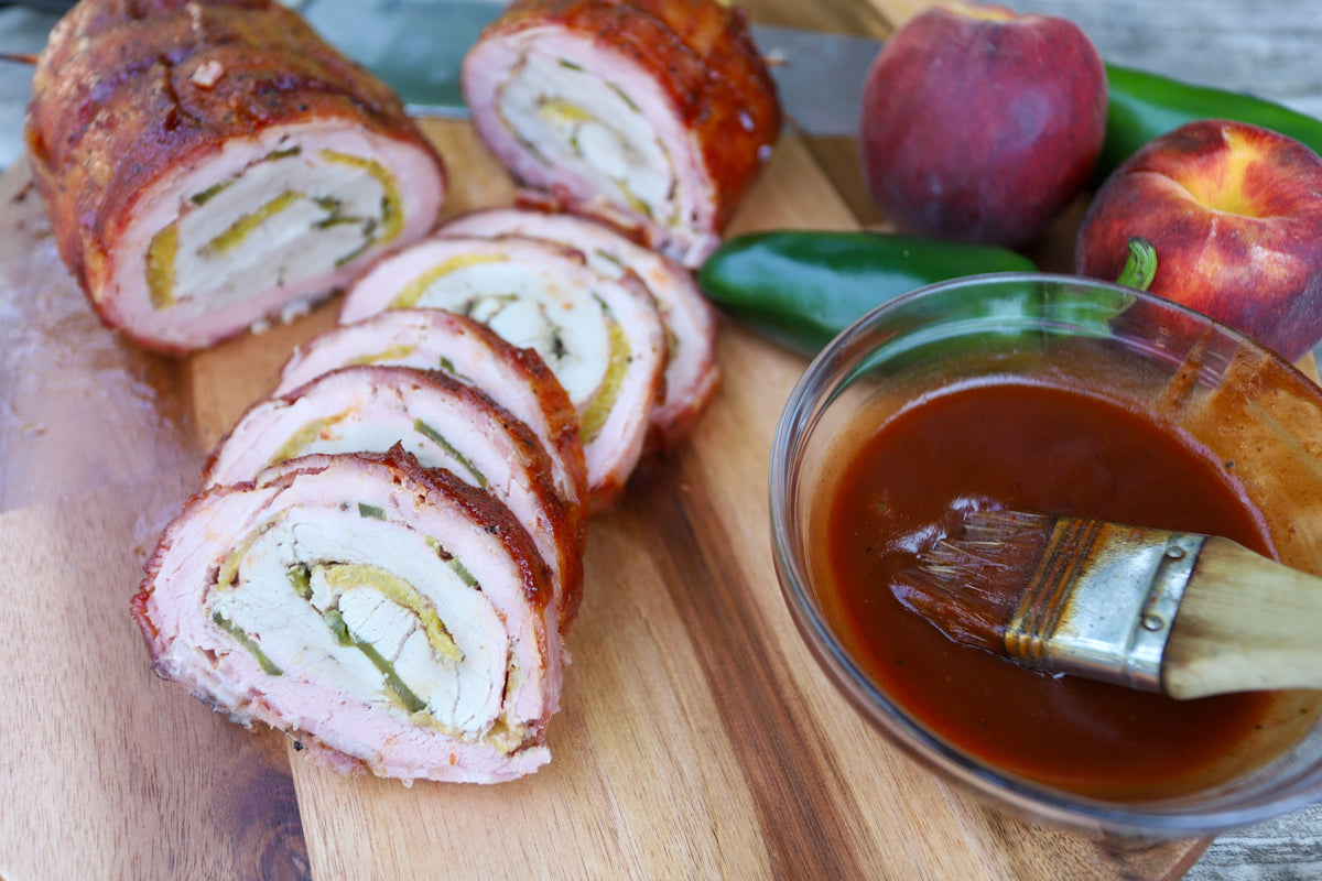 Peach Jalapeno Stuffed Pork Tenderloin | PS Seasoning