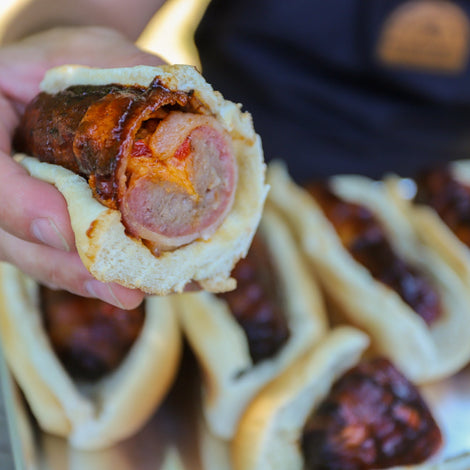 Pimento Cheese Stuffed Brats