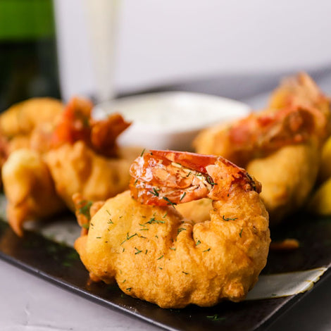 Champagne Battered Shrimp