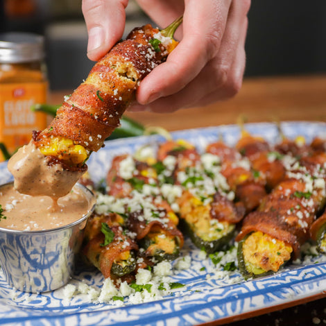 Street Corn Stuffed Jalapeno Poppers