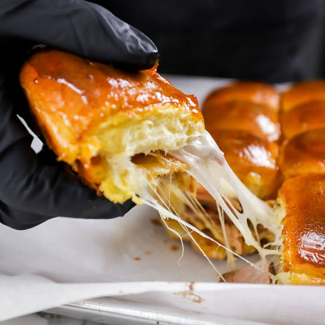 Pineapple Sriracha Ham and Cheese Sliders