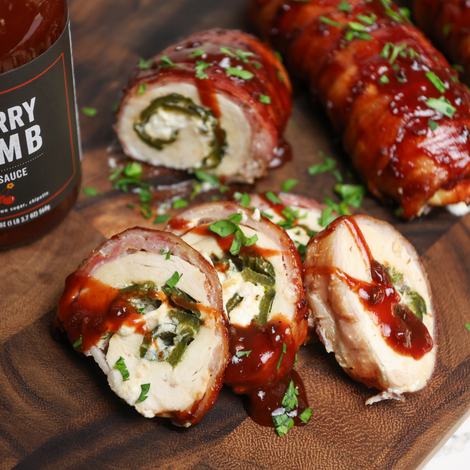 Roasted Poblano and Goat Cheese Stuffed Chicken Breasts
