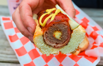 The Works Burger Dog