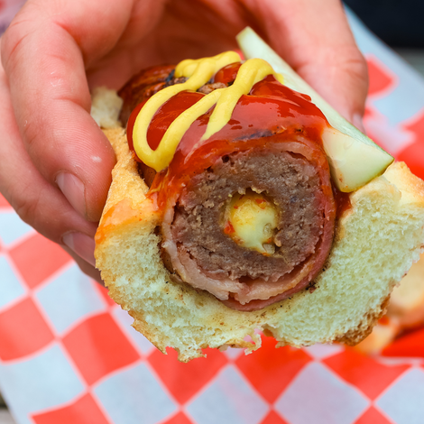 The Works Burger Dog