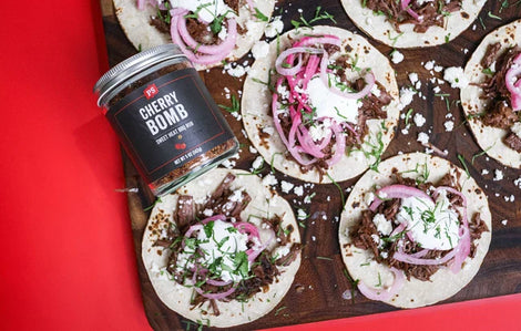 Cherry Limeade Short Rib Tacos with PS Cherry Bomb Rub