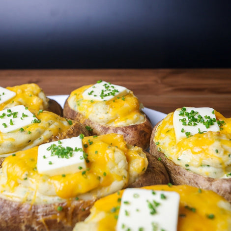 Butter Blizzard Twice Baked Potatoes