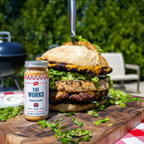 The 1776 Burger: Giant Double Cheeseburger