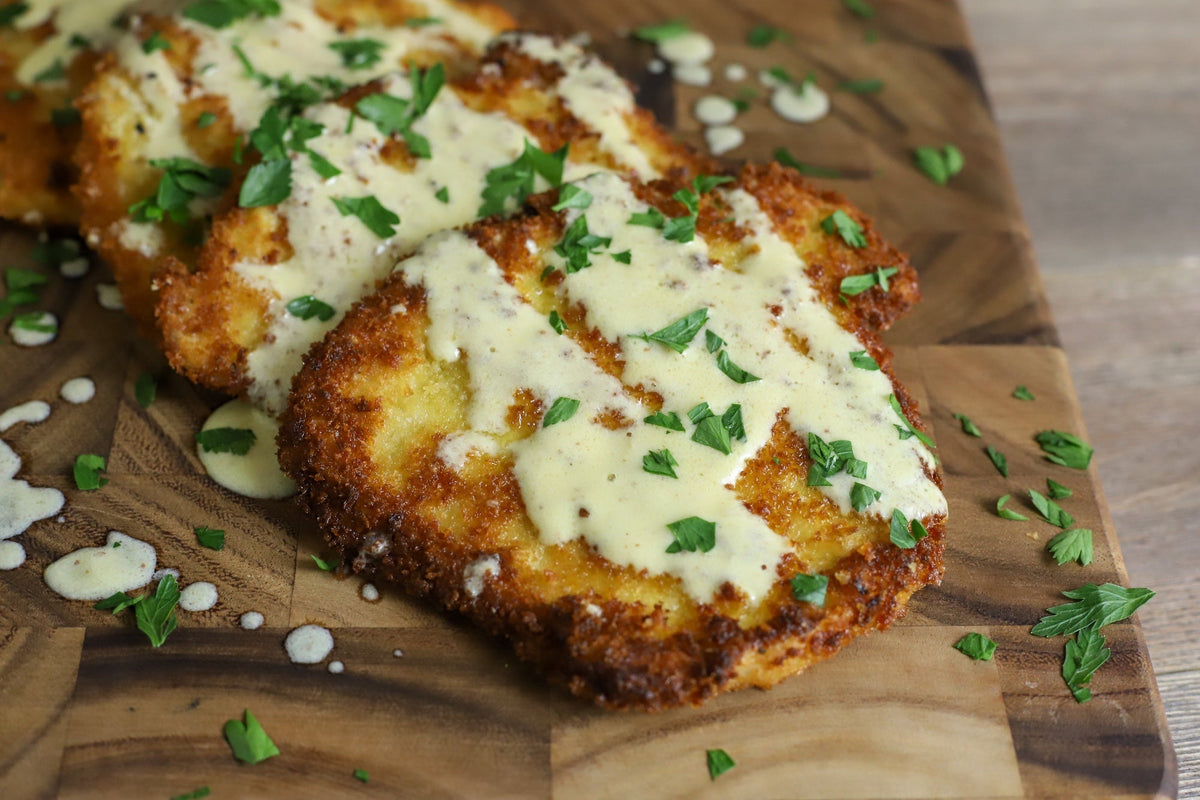 Pork Schnitzel With Lemon Mustard Cream | PS Seasoning