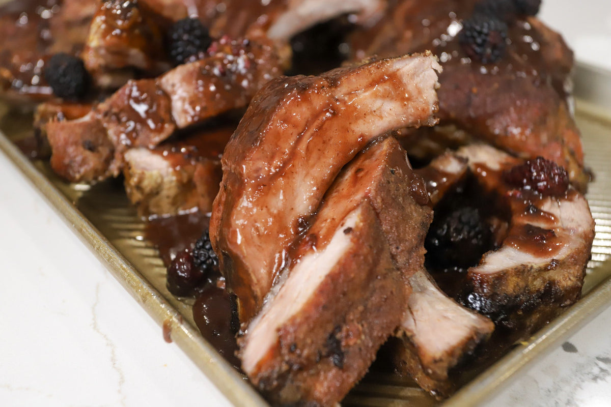 Blackberry Bourbon Ribs | PS Seasoning