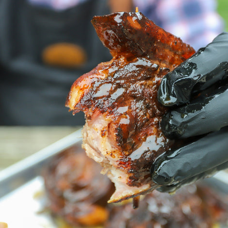 maple bourbon pork belly cinnamon rolls