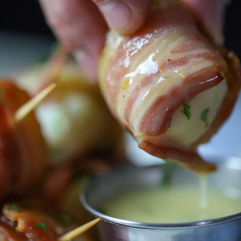 Bacon Wrapped Lobster Bites
