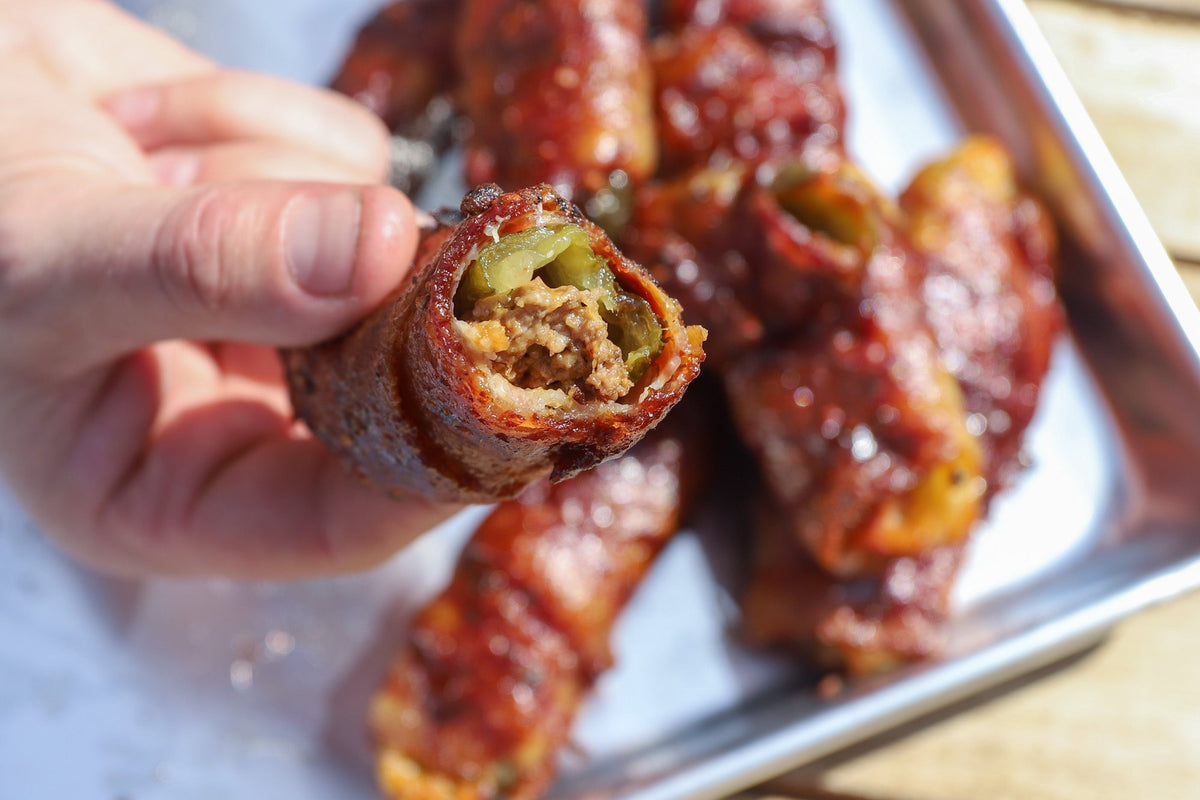 Cheeseburger Stuffed Pickles | PS Seasoning