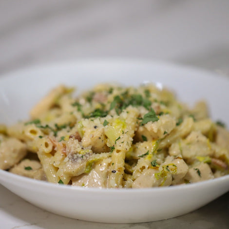 Bacon Brussel Pasta