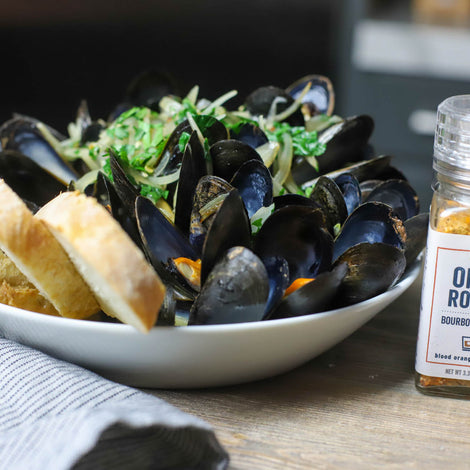 Mussels with Bourbon Butter