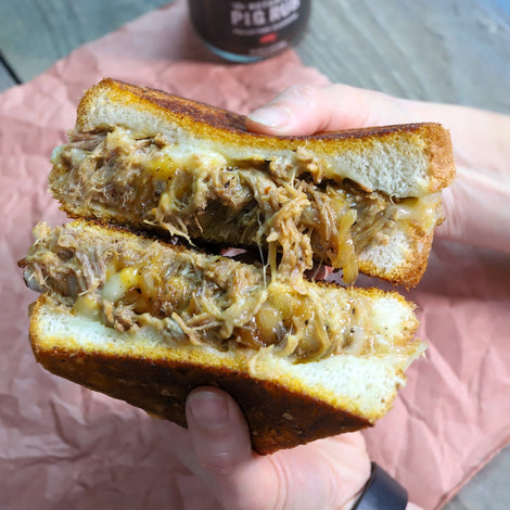 Pulled Pork Grilled Cheese