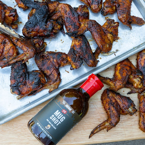 Mug Shot Root Beer BBQ Wings