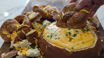 Beer Cheese Pretzel Bowl