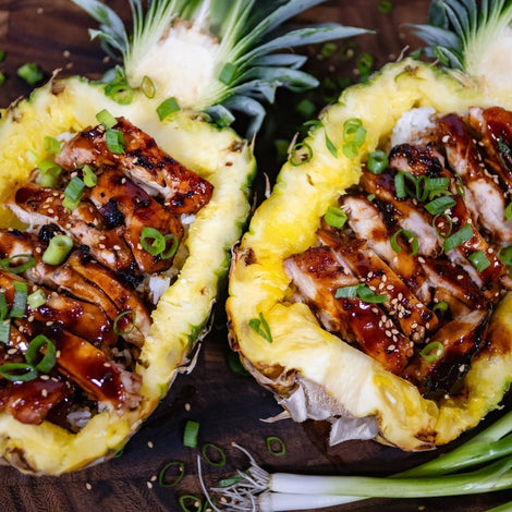 Big Kahuna Teriyaki Chicken Pineapple Bowls