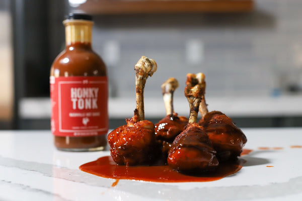 marinated chicken on grill