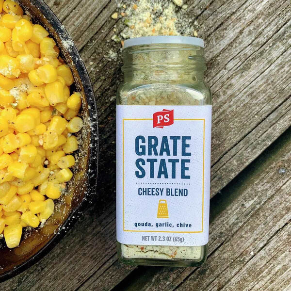Grate State - Cheesy Blend used to season corn.