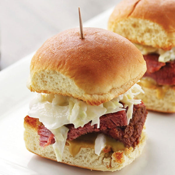 Bourbon Chipotle Corned Beef Sliders