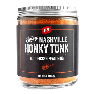 A 5.3 OZ jar of Honky Tonk - Nashville Hot Chicken Seasoning 