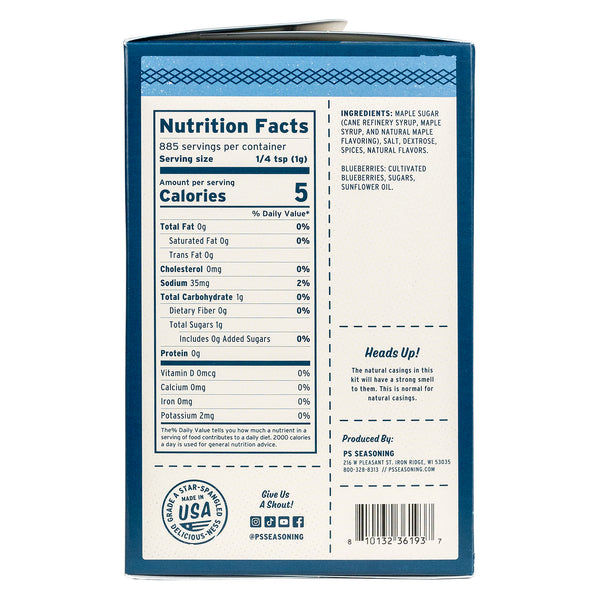 Maple Blueberry Breakfast Sausage Kit - PS Seasoning