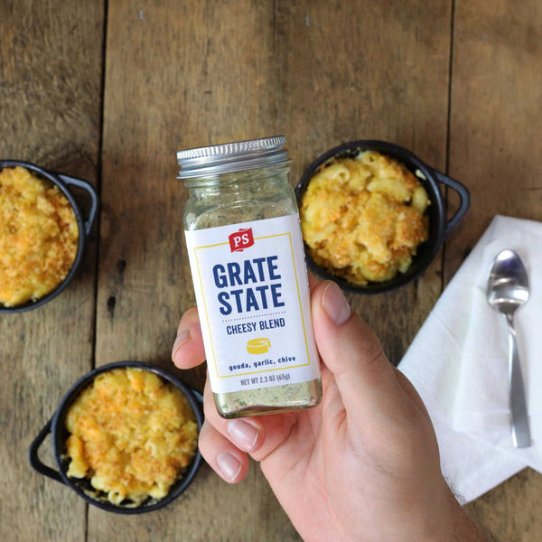 The Grate-est Mac 'N Cheese is made with the Grate State blend.
