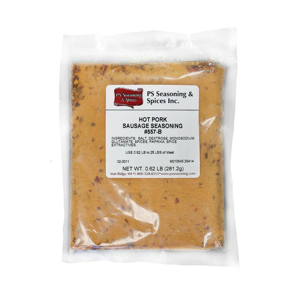 Packaged Hot Fresh Pork Sausage Seasoning ready to be shipped and delivered.