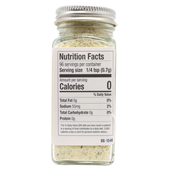 Nutrition faces for PS Seasoning's Grate State - Cheesy Blend 