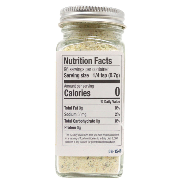 Nutrition faces for PS Seasoning's Grate State - Cheesy Blend