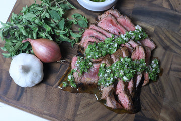 El Dinero Flank Steak with Chimichurri