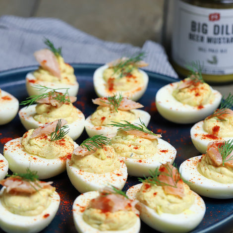 Smoked Salmon Deviled Eggs