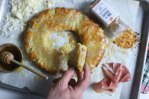 Savory Kringle with Prosciutto & Swiss