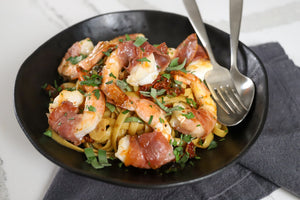 Shrimp Saltimbocca Pasta