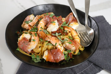 Shrimp Saltimbocca Pasta