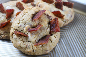 Chocolate Chip and Candied Bacon Levain Cookies