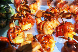 Pineapple Bacon Wrapped Shrimp
