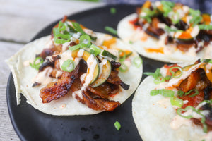 Korean Pork Belly Tacos