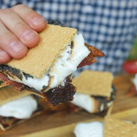 candied bacon s'mores