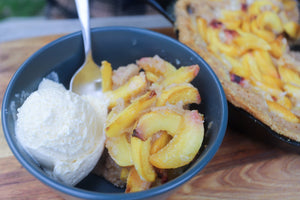 Smoked Peach Cobbler