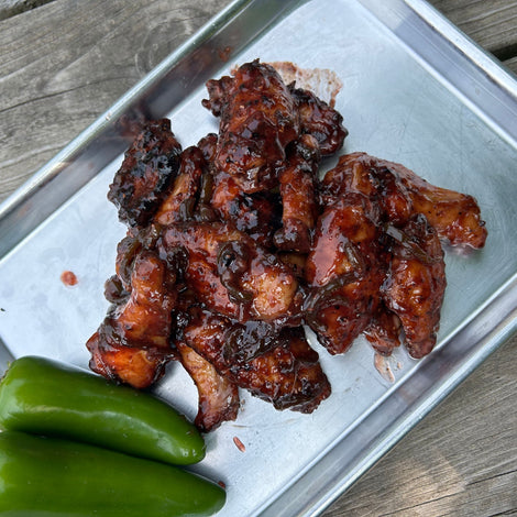 Raspberry Jalapeno Wings