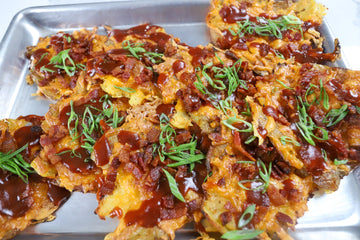 Crispy BBQ Bacon Smashed Potatoes