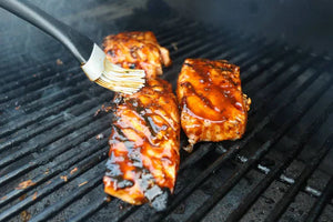 Grilled Teriyaki Glazed Salmon