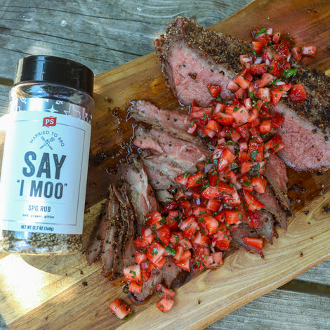 Tri Tip with Strawberry Chimichurri