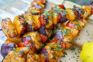 lemon chicken kebabs