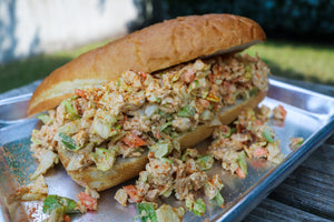 Buffalo Cajun Chopped Chicken Salad Sandwich