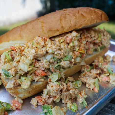 chopped chicken salad sandwich